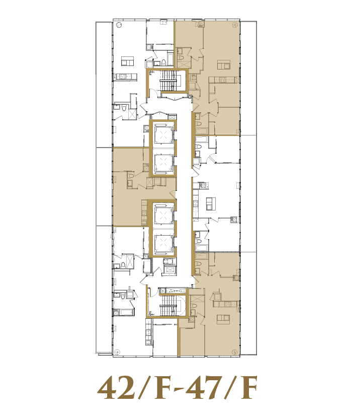 42/F-47/F Sub PH Floorplate